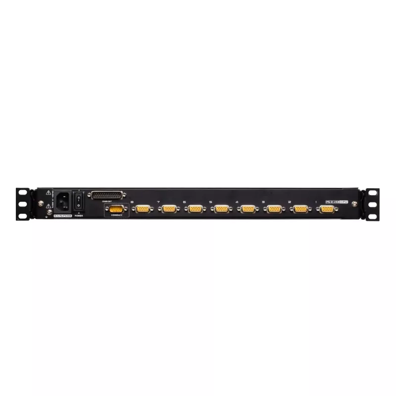 KVM jungiklis ATEN CL5708M montavimui į stelažą, juoda spalva, 1U, 17 colių LCD