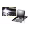 KVM jungiklis ATEN CL5708M montavimui į stelažą, juoda spalva, 1U, 17 colių LCD