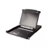 KVM jungiklis ATEN CL5708M montavimui į stelažą, juoda spalva, 1U, 17 colių LCD