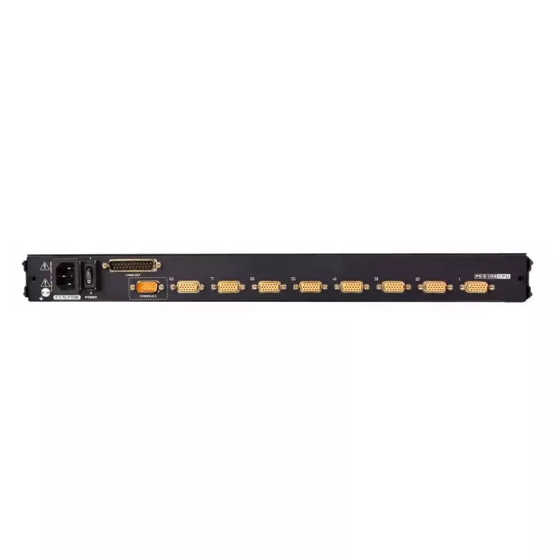 KVM jungiklis ATEN CL5708M montavimui į stelažą, juoda spalva, 1U, 17 colių LCD