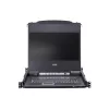 KVM jungiklis ATEN CL5708M montavimui į stelažą, juoda spalva, 1U, 17 colių LCD