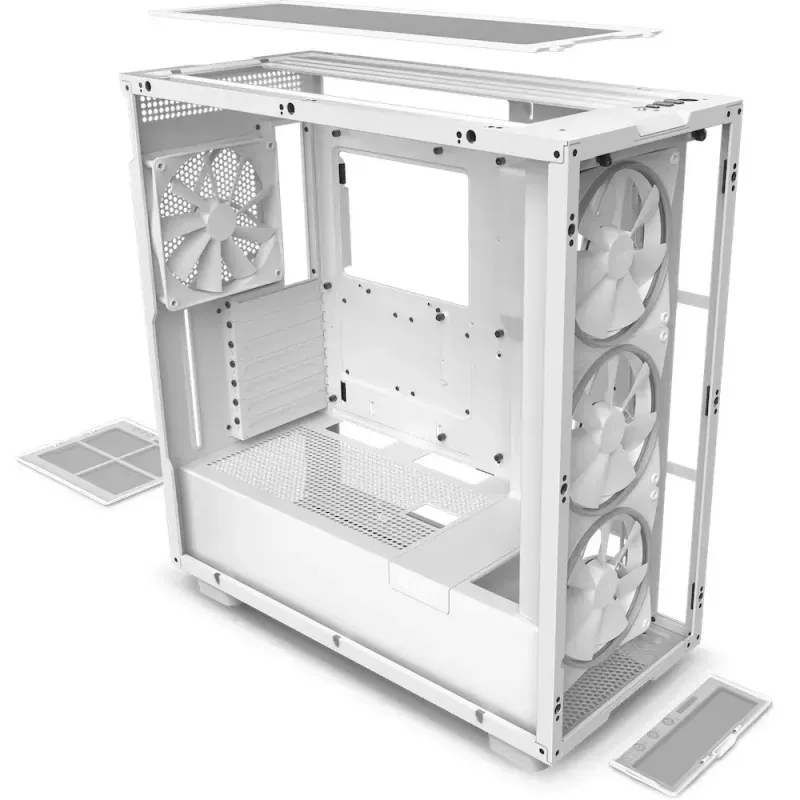 Korpusas NZXT H7 Flow White Midi Tower