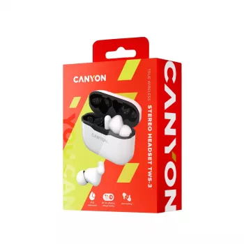 Ausinės „Canyon CNE-CBTHS3W“ belaidės į ausį