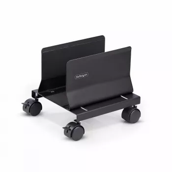 StarTech.com kompiuterio bokšto vežimėlis, mobilus CPU vežimėlis ant ratukų, maks. apkrova 21 kg, reguliuojamas PC korpuso laikiklis, stalvietės stovas, plieninis