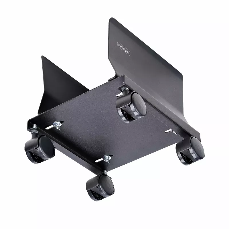 StarTech.com kompiuterio bokšto vežimėlis, mobilus CPU vežimėlis ant ratukų, maks. apkrova 21 kg, reguliuojamas PC korpuso laikiklis, stalvietės stovas, plieninis