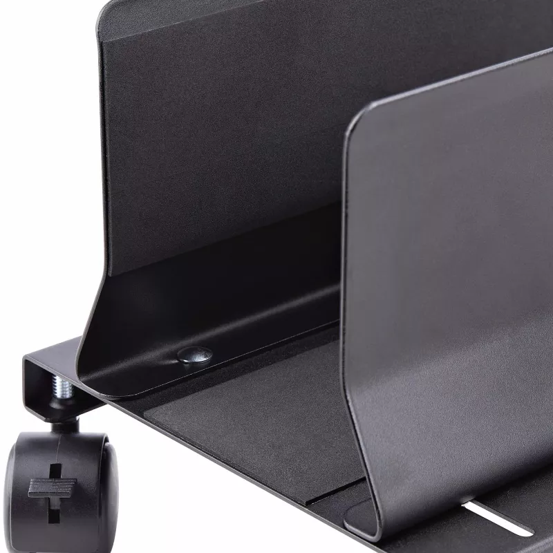StarTech.com kompiuterio bokšto vežimėlis, mobilus CPU vežimėlis ant ratukų, maks. apkrova 21 kg, reguliuojamas PC korpuso laikiklis, stalvietės stovas, plieninis