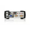 ATEN 2 prievadų USB - PS/2 VGA KVM jungiklis su garsu ir USB 2.0 stebulėle (įskaitant KVM kabelius)