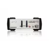 ATEN 2 prievadų USB - PS/2 VGA KVM jungiklis su garsu ir USB 2.0 stebulėle (įskaitant KVM kabelius)