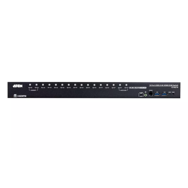 KVM jungiklis ATEN 16 prievadų USB 3.0 4K HDMI CS18216-AT-G