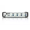 ATEN 4 prievadų USB 3.1 Gen 1 DisplayPort 1.1 KVMP jungiklis su garsiakalbiu (KVM kabeliai įtraukti)