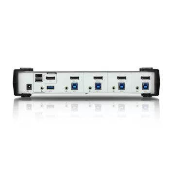 ATEN 4 prievadų USB 3.1 Gen 1 DisplayPort 1.1 KVMP jungiklis su garsiakalbiu (KVM kabeliai įtraukti)