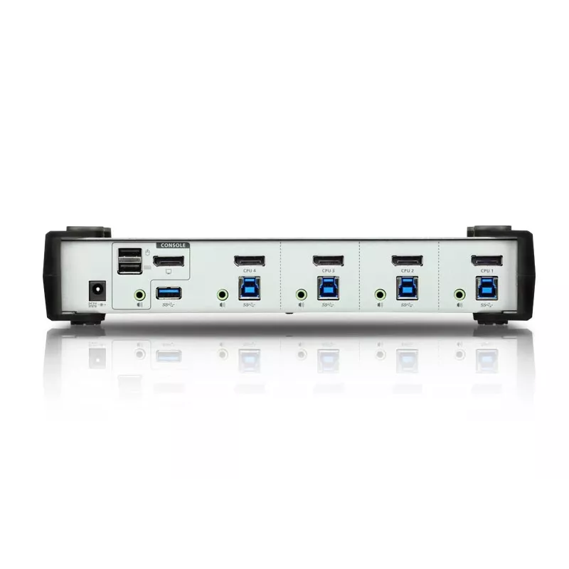 ATEN 4 prievadų USB 3.1 Gen 1 DisplayPort 1.1 KVMP jungiklis su garsiakalbiu (KVM kabeliai įtraukti)