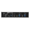 ATEN 3 prievadų USB-C DisplayPort hibridinis KVMP™ jungiklis, 4096 x 2160 pikselių, 4K Ultra HD, 5,78 W, juodas