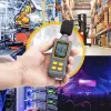 Nešiojamas skaitmeninis garso lygio matuoklis StarTech.com su dideliu LCD ekranu, triukšmo / decibelų lygio matuoklis serverio patalpai / biurui, garso monitorius, 30-130dBA diapazonas, tikslūs Min/Max rodmenys
