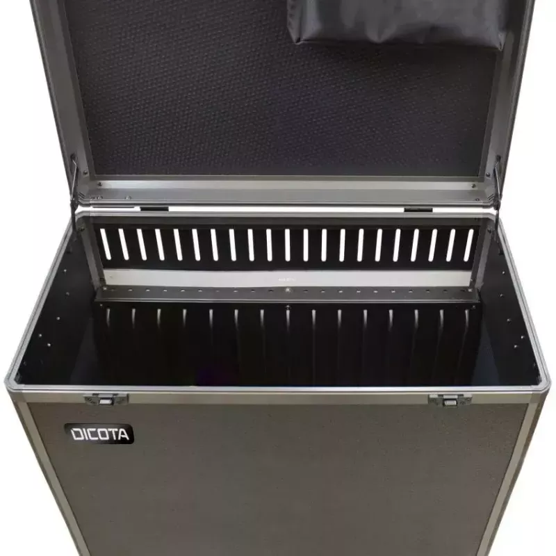 Mobilių įrenginių valdymo vežimėlis DICOTA D32005 Juodas, montuojamas ant grindų