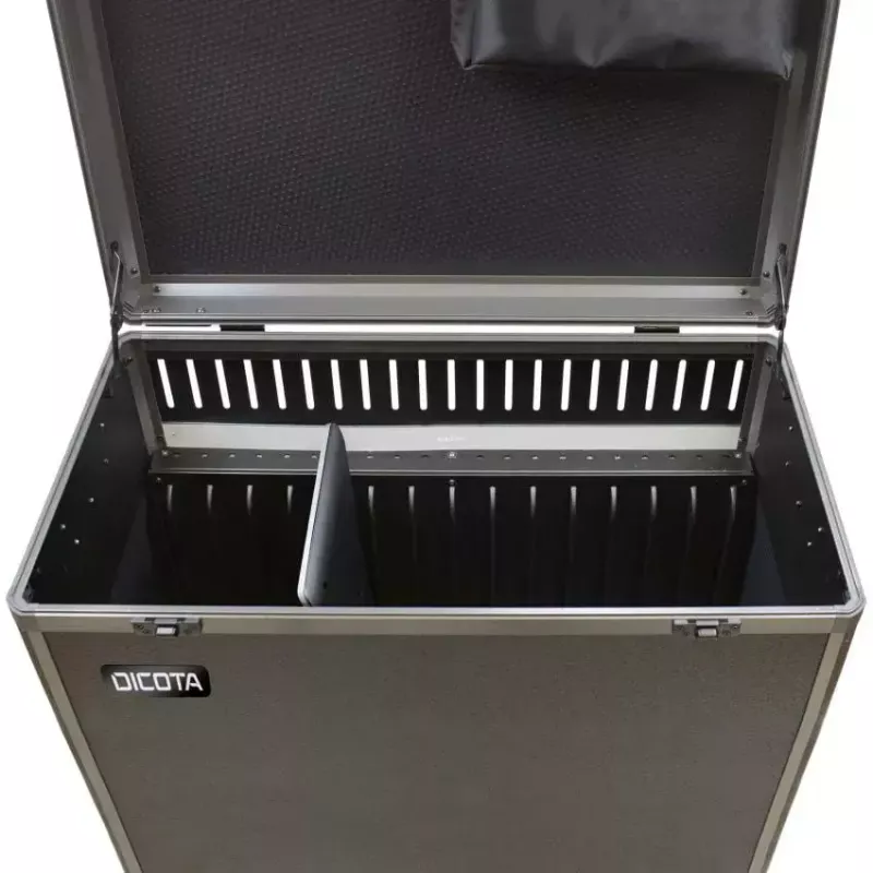 Mobilių įrenginių valdymo vežimėlis DICOTA D32005 Juodas, montuojamas ant grindų