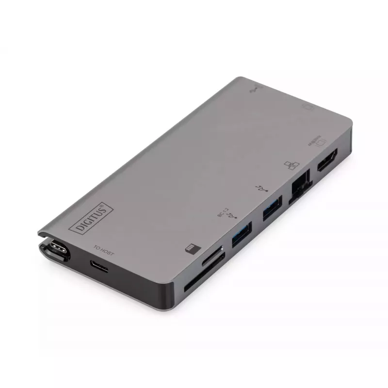 USB Type-C kelių prievadų kelioninis dokas Digitus DA-70877