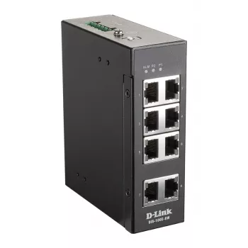 D-Link DIS-100E-8W 8 prievadų nevaldomas pramoninis Ethernet komutatorius