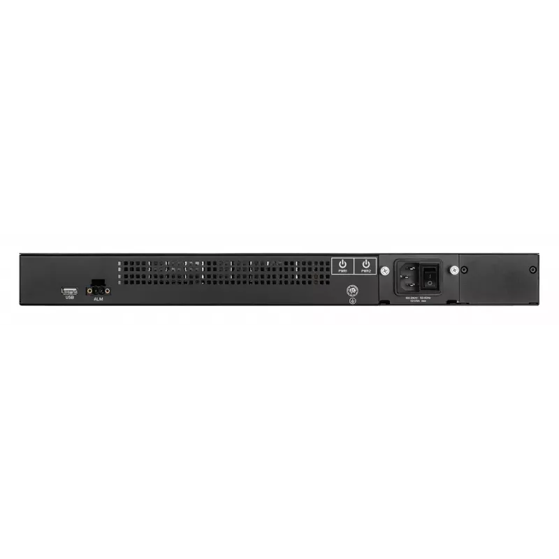 D-Link DIS-700G-28XS Pramoninis valdomas 2+ sluoksnio Gigabit jungiklis su 24 SFP prievadais ir 4 10G SFP+ prievadais