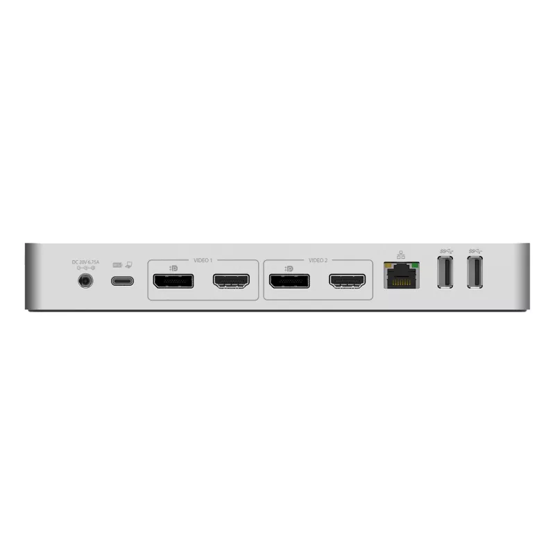 StarTech.com Universali nešiojamojo kompiuterio dokų stotelė, Hibridinė USB-C ir USB-A, Dvigubas 4K DP ir HDMI, 60W PD, Mac / Windows / Chrome OS, 4x USB 5Gbps šakotuvas, GbE