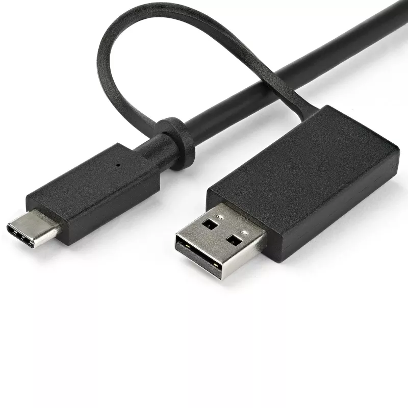 StarTech.com Universali nešiojamojo kompiuterio dokų stotelė, Hibridinė USB-C ir USB-A, Dvigubas 4K DP ir HDMI, 60W PD, Mac / Windows / Chrome OS, 4x USB 5Gbps šakotuvas, GbE