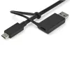 StarTech.com Universali nešiojamojo kompiuterio dokų stotelė, Hibridinė USB-C ir USB-A, Dvigubas 4K DP ir HDMI, 60W PD, Mac / Windows / Chrome OS, 4x USB 5Gbps šakotuvas, GbE