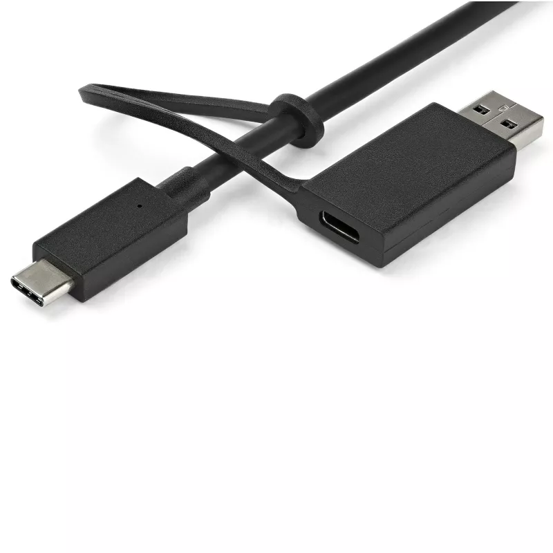 StarTech.com Universali nešiojamojo kompiuterio dokų stotelė, Hibridinė USB-C ir USB-A, Dvigubas 4K DP ir HDMI, 60W PD, Mac / Windows / Chrome OS, 4x USB 5Gbps šakotuvas, GbE