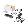 StarTech.com Universali nešiojamojo kompiuterio dokų stotelė, Hibridinė USB-C ir USB-A, Dvigubas 4K DP ir HDMI, 60W PD, Mac / Windows / Chrome OS, 4x USB 5Gbps šakotuvas, GbE