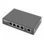 Digitus 4 prievadų Gigabit 4PPoE prailgintuvas 802.3at 60W juodas DN-95128-1