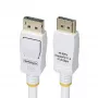 StarTech.com 10ft (3m) Baltas VESA sertifikuotas DisplayPort 1.2 laidas, 4K 60Hz, 21.6Gbps, fiksuojančios DP jungtys, DP 1.2 DisplayPort laidas, DP monitoriaus laidas, M/M