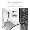 StarTech.com 1 m DisplayPort 2.1 laidas, VESA sertifikuotas DP80, UHBR20/HDR/DSC 1.2a/HDCP 2.2, 16K/8K 60 Hz, 4K 240 Hz, 80 Gbps, DP 2.1 laidas, UHD monitoriaus laidas, M/M