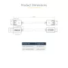 StarTech.com 1 m DisplayPort 2.1 laidas, VESA sertifikuotas DP80, UHBR20/HDR/DSC 1.2a/HDCP 2.2, 16K/8K 60 Hz, 4K 240 Hz, 80 Gbps, DP 2.1 laidas, UHD monitoriaus laidas, M/M