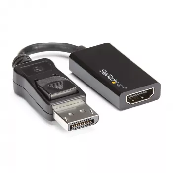 StarTech.com DisplayPort į HDMI adapteris – 4K 60Hz aktyvus DP 1.4 į HDMI 2.0 vaizdo keitiklis – DP į HDMI monitoriui/TV/ekranui – užfiksuojanti DP jungtis