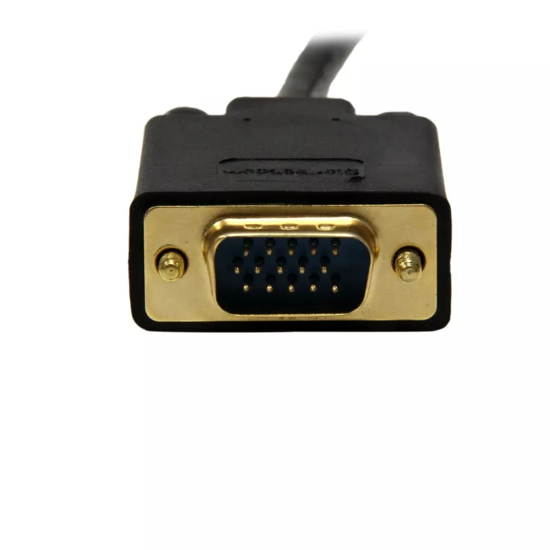 StarTech.com DP2VGAMM10B aktyvaus tipo DisplayPort–VGA laidas, 3 m (10 pėdų), kištukas/kištukas, 1920x1200, užfiksuojamas, juodas