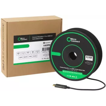 Microconnect DP-HDMI-1000V1.4OP aktyvus optinis kabelis 10 m DisplayPort → HDMI