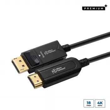 Microconnect DP-HDMI-1500V1.4OP vaizdo kabelio adapteris 15 m DisplayPort HDMI juodas
