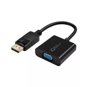 Microconnect DPVGA15CM vaizdo kabelio adapteris 0,15 m DisplayPort VGA (D-Sub) juodas