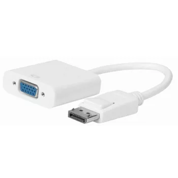MicroConnect DPVGA15CMW vaizdo kabelio adapteris 0,15 m VGA (D-Sub) DisplayPort Baltas