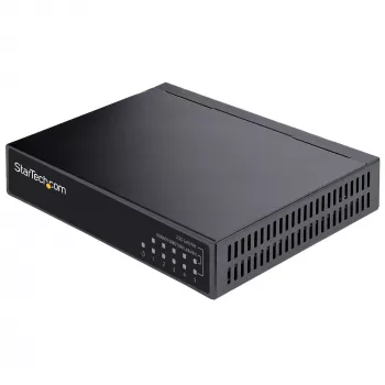 StarTech.com nevaldomas 2,5G jungiklis - 5 prievadų gigabitas - 2,5GBASE-T nevaldomas Ethernet jungiklis - Ethernet skirstytuvas - bėgeliams arba ant sienos - multi-gigabitas - Auto-MDIX - 9K dideli rėmeliai