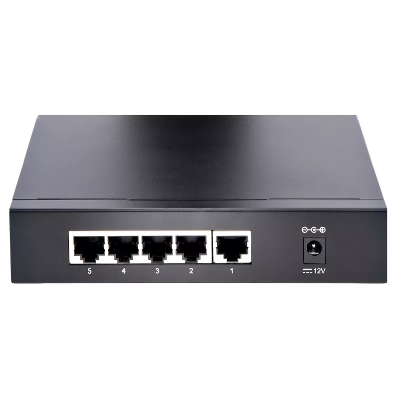 StarTech.com nevaldomas 2,5G jungiklis - 5 prievadų gigabitas - 2,5GBASE-T nevaldomas Ethernet jungiklis - Ethernet skirstytuvas - bėgeliams arba ant sienos - multi-gigabitas - Auto-MDIX - 9K dideli rėmeliai