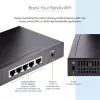 StarTech.com nevaldomas 2,5G jungiklis - 5 prievadų gigabitas - 2,5GBASE-T nevaldomas Ethernet jungiklis - Ethernet skirstytuvas - bėgeliams arba ant sienos - multi-gigabitas - Auto-MDIX - 9K dideli rėmeliai
