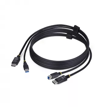 StarTech.com 1,8 m DP + USB 3.0 KVM kabelis, 4K 60Hz, DP 1.2 / USB 3.0 kombinuotas kabelis KVM jungikliams