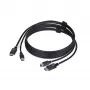 StarTech.com 1,8 m DP + USB 3.0 KVM kabelis, 4K 60Hz, DP 1.2 / USB 3.0 kombinuotas kabelis KVM jungikliams