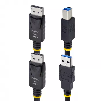 StarTech.com 1,8 m DP + USB 3.0 KVM kabelis, 4K 60Hz, DP 1.2 / USB 3.0 kombinuotas kabelis KVM jungikliams