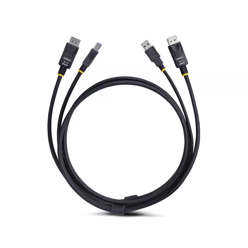 StarTech.com 1,8 m DP + USB 3.0 KVM kabelis, 4K 60Hz, DP 1.2 / USB 3.0 kombinuotas kabelis KVM jungikliams