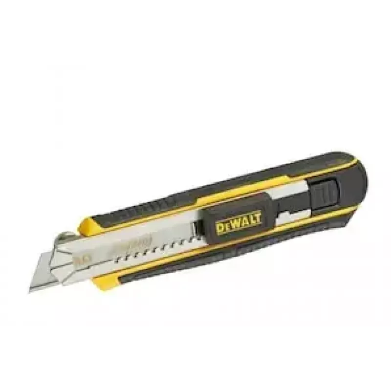 Komunalinis peilis DeWALT DWHT0-10249 – nerūdijančio plieno geležtė 18 mm, juoda/geltona