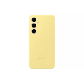 Dangtelis Samsung Galaxy S24 FE Silikoninis Dėklas Monochromatic Geltonas