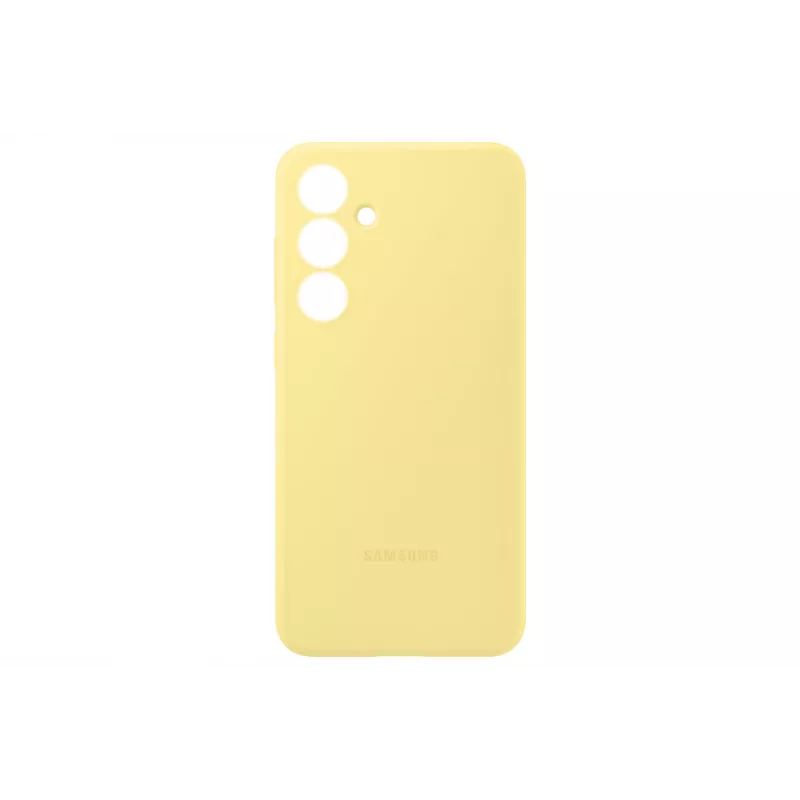Dangtelis Samsung Galaxy S24 FE Silikoninis Dėklas Monochromatic Geltonas