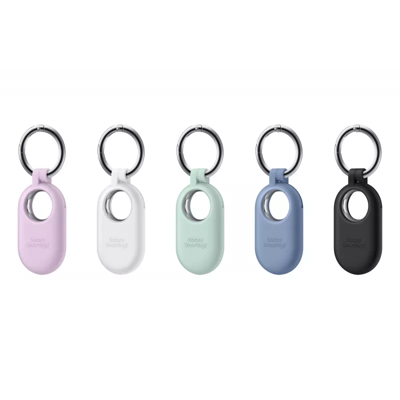 Samsung Galaxy SmartTag2 silikoninis dėklas su karabinu, levandinis, EF-PT560CVEGWW