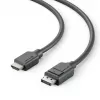 ALOGIC EL2DPHD-02 DisplayPort į HDMI laidas 2 m aukštos kokybės vaizdo ir garso perdavimui